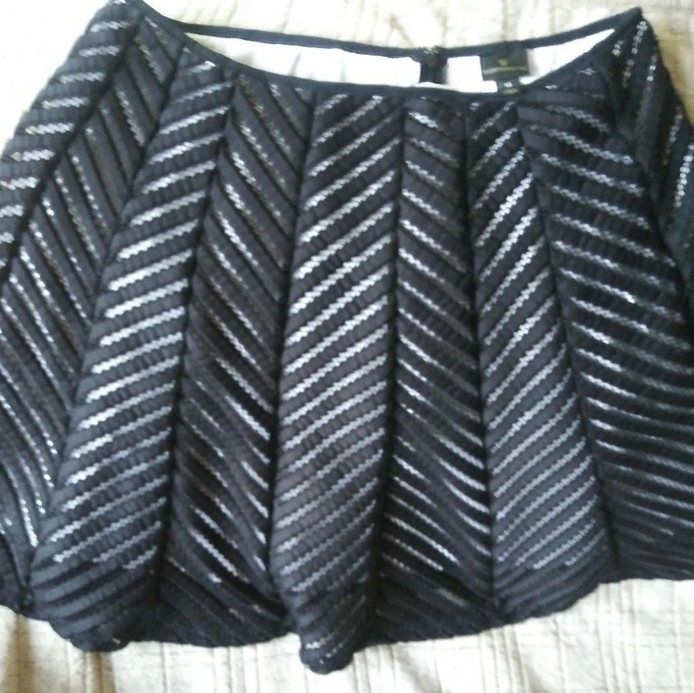 Above the knee poly lined skirt